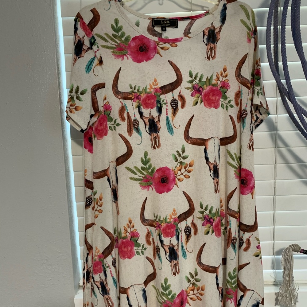 Cow skull dress